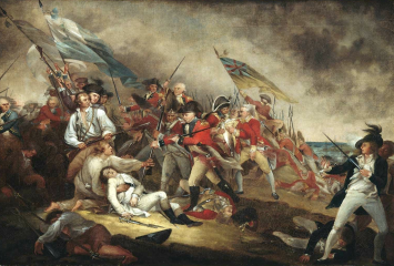 The Death of General Warren at the Battle of Bunker Hill by John Trumbull (1786)